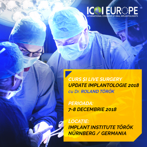 Curs de Implantologie cu Live Surgery 2018 Curs de Implantologie cu Live Surgery 2018