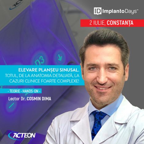 Elevare planseu sinusal.Totul, de la anatomia detaliată, la cazuri clinice foarte complexe! Elevare planseu sinusal.Totul, de la anatomia detaliată, la cazuri clinice foarte complexe!